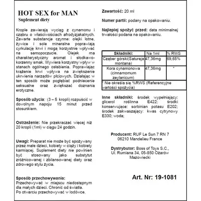 Hot Sex For Man - Wspiera popęd seksualny.