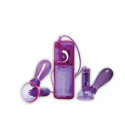Fetish Fantasy Series-Vibrating Nipple Pumps Wibrujące pompki na sutki