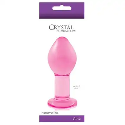 Nsnovelties - Crystal Large Pink. Wtyczka Analna, 100 mm.