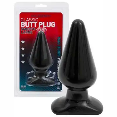 CLASSIC BUTT PLUG - Wtyczka analna - duża 14 cm, szeroka 6 cm.