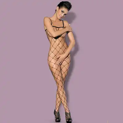 Obsessive - Bodystocking N102. Zmysłowy, kuszący bodystocking z bardzo delikatnego materiału. 