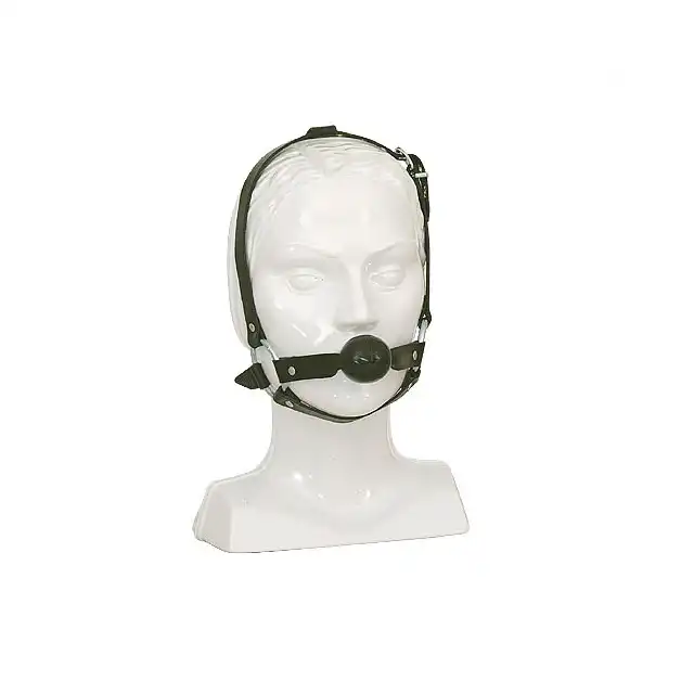 Leder - Maska z kneblem.