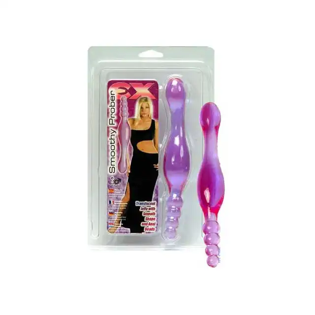 Smoothy Prober Clear Lavender. Unisex. - Stymulator analny.