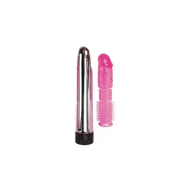 Twinz Vibrator - Wibrator Z Nakładką Stymulującą.