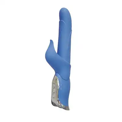 Vibe Therapy - Zenith Dark Blue. Wibrator ze stymulatorem łechtaczki.