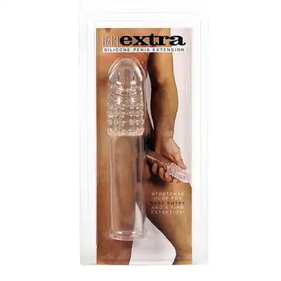 Realistyczna przedłużka na penisa +7cm +0.8 grubość - Soft Penis Extension. Super Cena + Bestseller!
