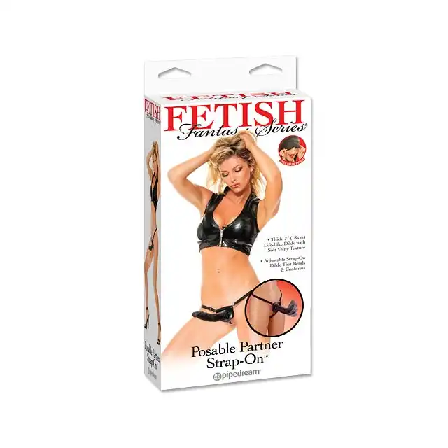 Fetish Fantasy - Posable Partner Strap-On, który pozostanie w wybranej przez Ciebie pozycji