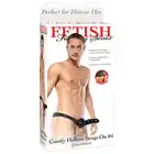 Fetish Fantasy - Cumfy Hollow Strap-On - czarny prążkowany Strap-On.