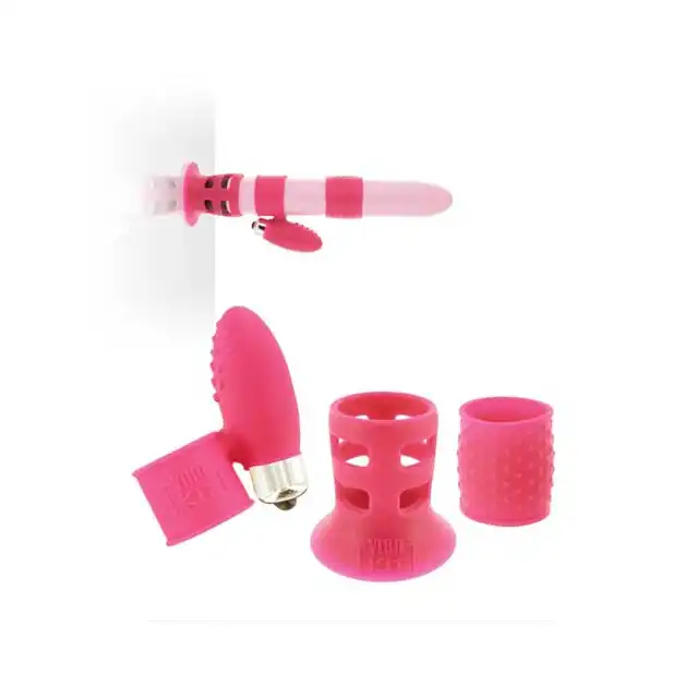 Vibo Kit Upgrade - Pink - Komplet nakładek na wibrator. Mega sale!