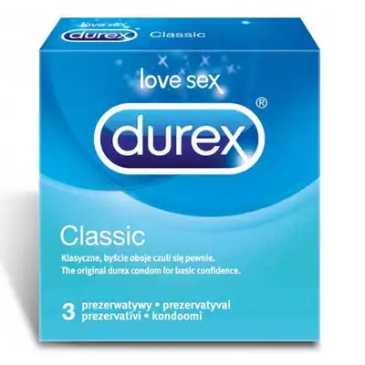 Durex - Classic - Prezerwatywy Easy-on. 1 sztuka.