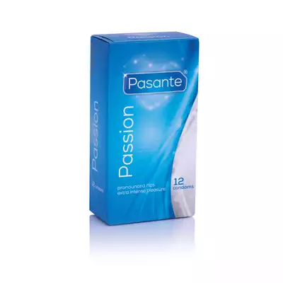 Pasante - Ribbed Passion - Prezerwatywy prążkowane. 12 sztuk.