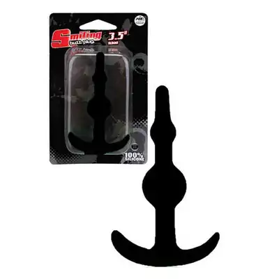 Smiling Butt Plug - czarny plug analny