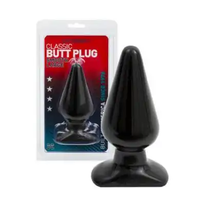 CLASSIC BUTT PLUG - Wtyczka analna - duża 14 cm, szeroka 6 cm.