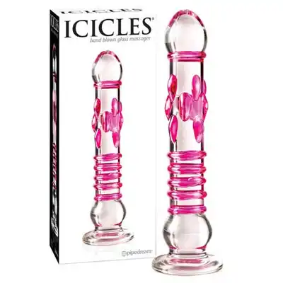 Icicles - Hand Blown glass massager Nr. 06.