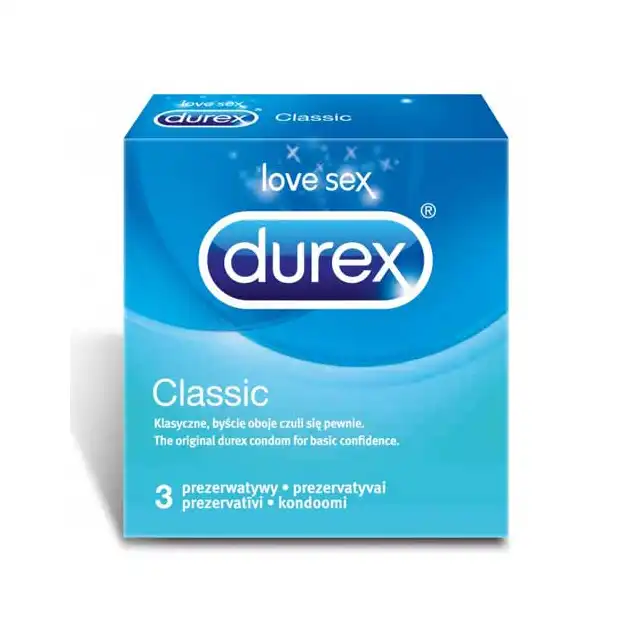 Durex - Classic - Prezerwatywy Easy-on. 1 sztuka.