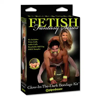 Fetish Fantasy Series - Glow In The Dark Bondage Kit. Zestaw Świecacy W Ciemności.