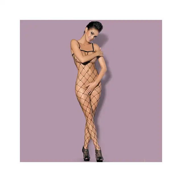 Obsessive - Bodystocking N102. Zmysłowy, kuszący bodystocking z bardzo delikatnego materiału. 