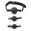 Fetish Fantasy- 3xBall Gag Training System. Komplet 3 knebli różnego rozmiaru +maska na oczy.