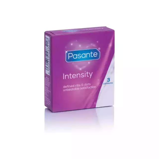 Pasante - Intensity - Prezerwatywy z wypustkami i prążkami