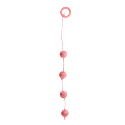 Marble Collection - Anal Beads Large Pink - Różowe Kulki Analne.