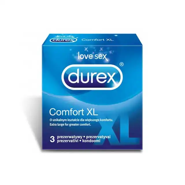 Durex - Comfort XL - Prezerwatywy Większe Niż Standardowe. 1 sztuka
