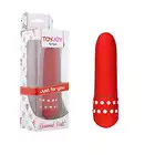 Toy Joy - Diamond Red Petit.  Mini wibrator z diamencikami!