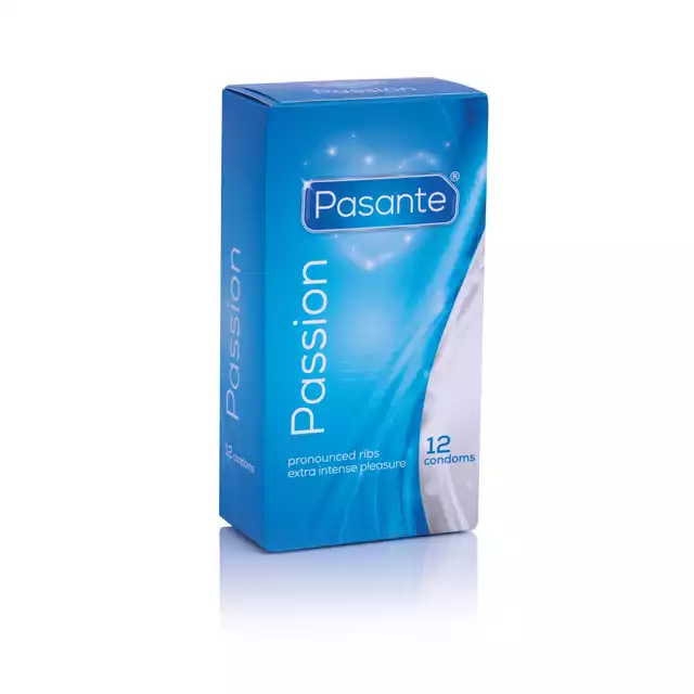 Pasante - Ribbed Passion - Prezerwatywy prążkowane. 12 sztuk.