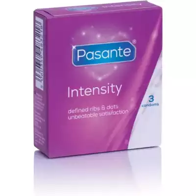 Pasante - Intensity - Prezerwatywy z wypustkami i prążkami
