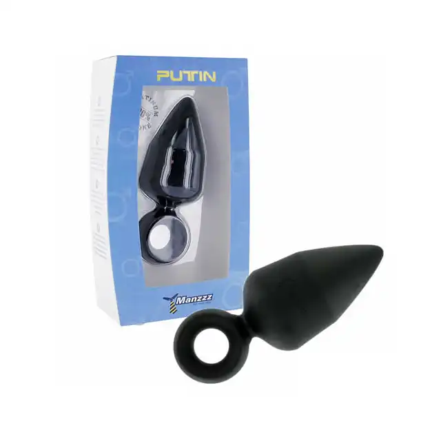 ManzzzToys - Putin Black - Silikonowy szeroki plug analny