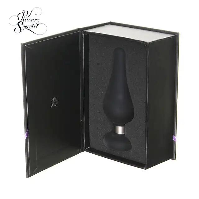Plaisirs Secrets - Mała, czarna wtyczka analna. Mega Sale!