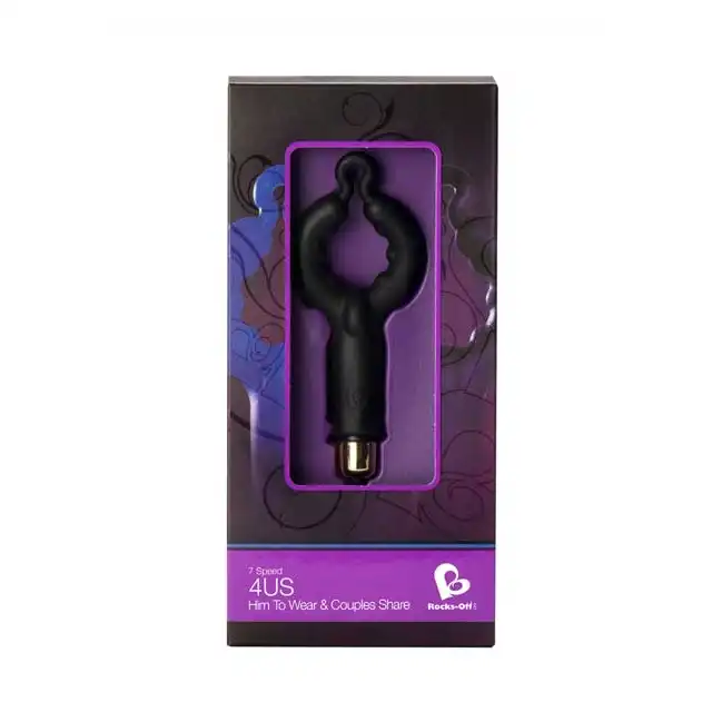 Rocks Off - 4 Us Black. Super ring na penisa.