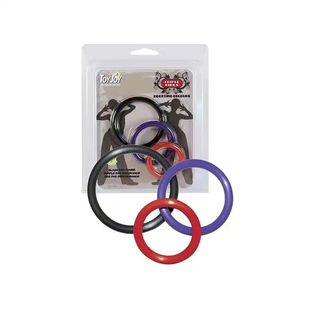 Toy Joy - TRIPLE RINGS - 3 silikonowe ringi