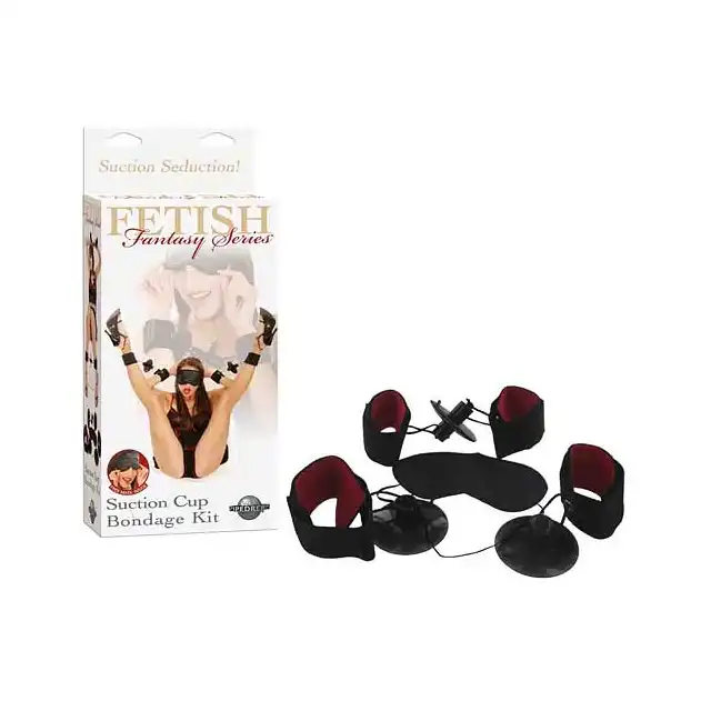 Fetish Fantasy Series - Suction Cuffs Bondage KIit. Zestaw z przyssawkami.