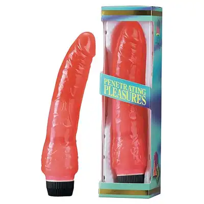 RedRox - Czerwony, realistyczny wibrator żelowy - 21 cm - Bestseller!