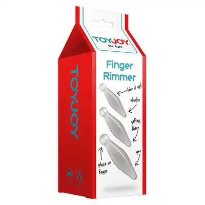 Toy Joy - Finger Rimmer. Zestaw 3-częściowy. Wtyczki i nakładki na palec. Bestseller!
