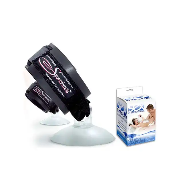 Sex in the Shower - SUCTION HANDCUFFS. Kajdanki idealne pod prysznic.