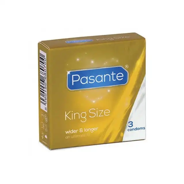 Pasante - King Size - Prezerwatywy większe niż standardowe. 3 sztuki.