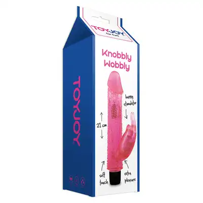 Toy Joy  - Wobbly. Wibrator króliczek z wypustkami i stymulatorem łechtaczki. Super Cena!