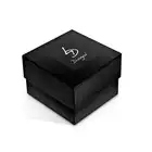 Diogol - Heart Black Crystal, metalowa wtyczka analna zdobiona kryształkami Swarovski. 30mm.