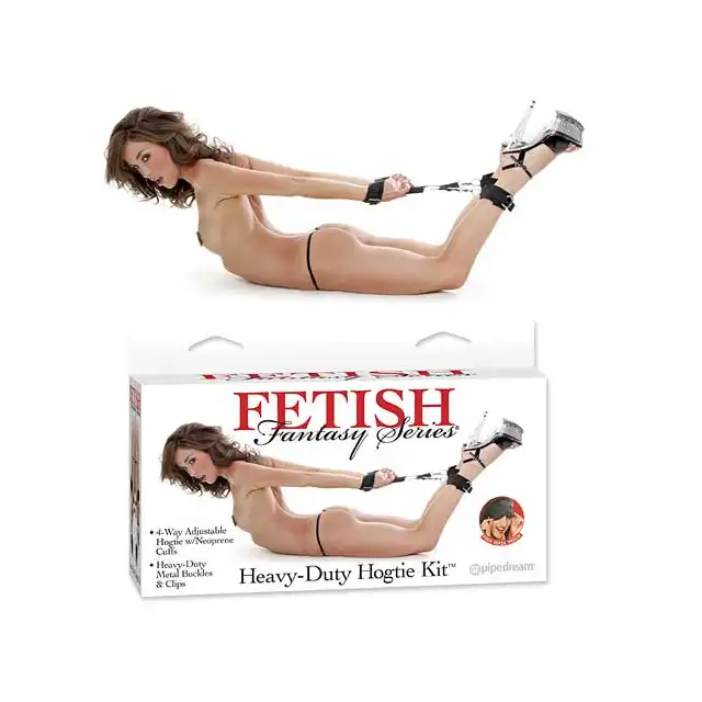 Fetish Fantasy - Heavy Duty Hogtie Kit - Fantastyczna uprząż do zniewolenia partnera, partnerki.