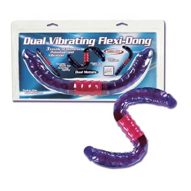 California Exotic - Dual Vibrating Flexi-Dong. Podwójny Wibrator.