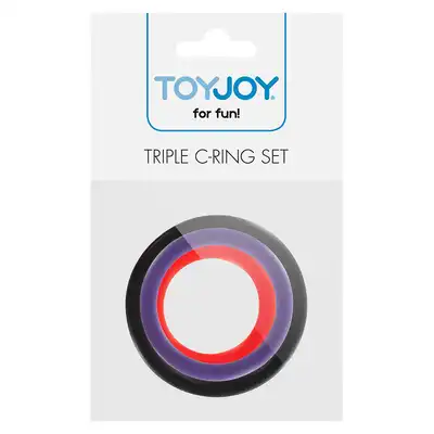 Toy Joy - TRIPLE RINGS - 3 silikonowe ringi