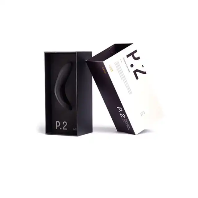 Laid - P.2 51.5 mm black. Ring na penisa z silikonu medycznego.