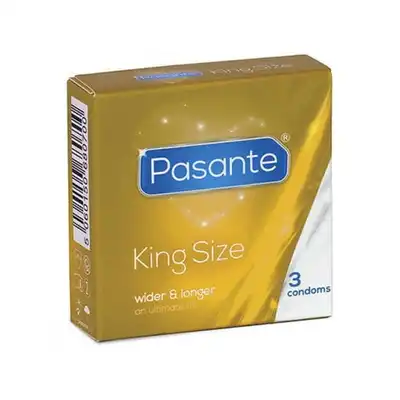 Pasante - King Size - Prezerwatywy większe niż standardowe. 3 sztuki.