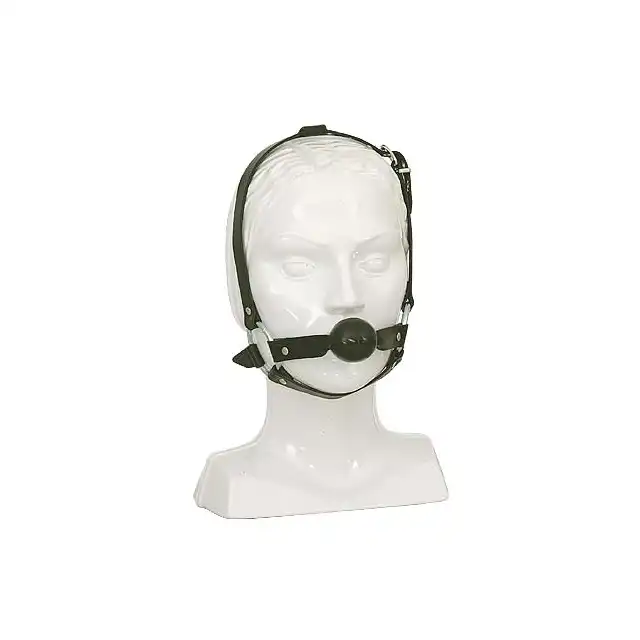 Leder - Maska z kneblem.
