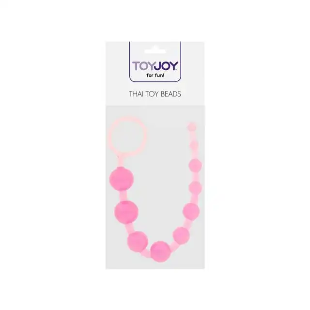 Toy Joy - Thai Toy Beads - Żelowe Koraliki Analne Pink. Mega sale!