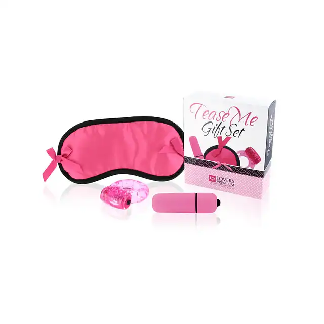 LoversPremium - Tease Me Gift Set Pink. Zestaw do zmysłowej zabawy.