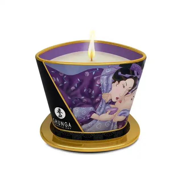 Shunga - Massage Candle Libido &amp; Exotic Fruits. Rozgrzewający ciało i zmysły masaż.