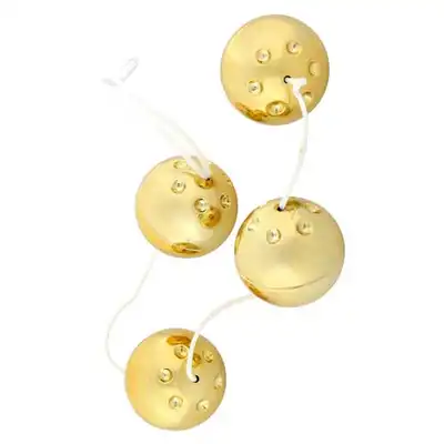 Gold Vibro Balls - Cztery Złote Wibrujące Kulki.