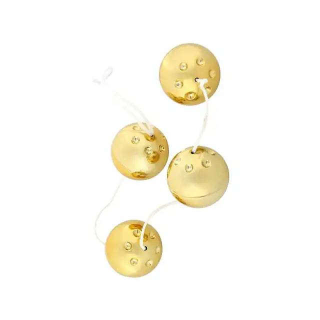Gold Vibro Balls - Cztery Złote Wibrujące Kulki.